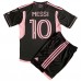Günstige Inter Miami Lionel Messi #10 Babykleidung Auswärts Fussballtrikot Kinder 2023-24 Kurzarm (+ kurze hosen)